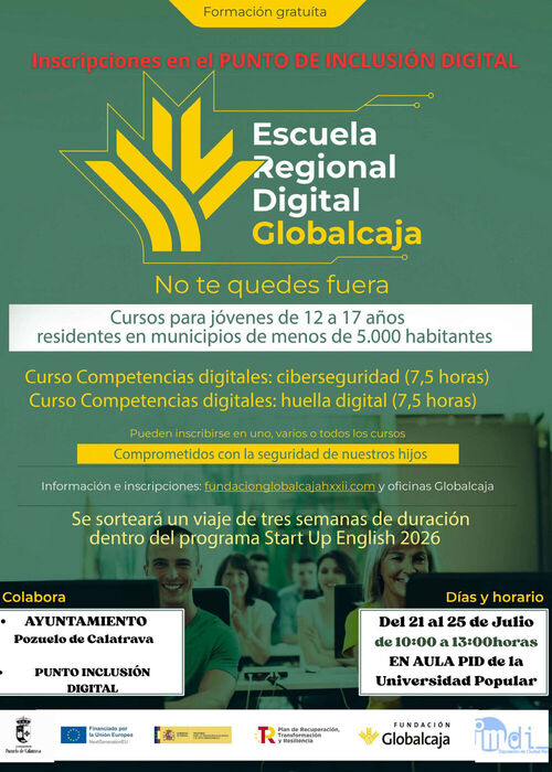 Cursos de competencias digitales en ciberseguridad y huella digital para jóvenes